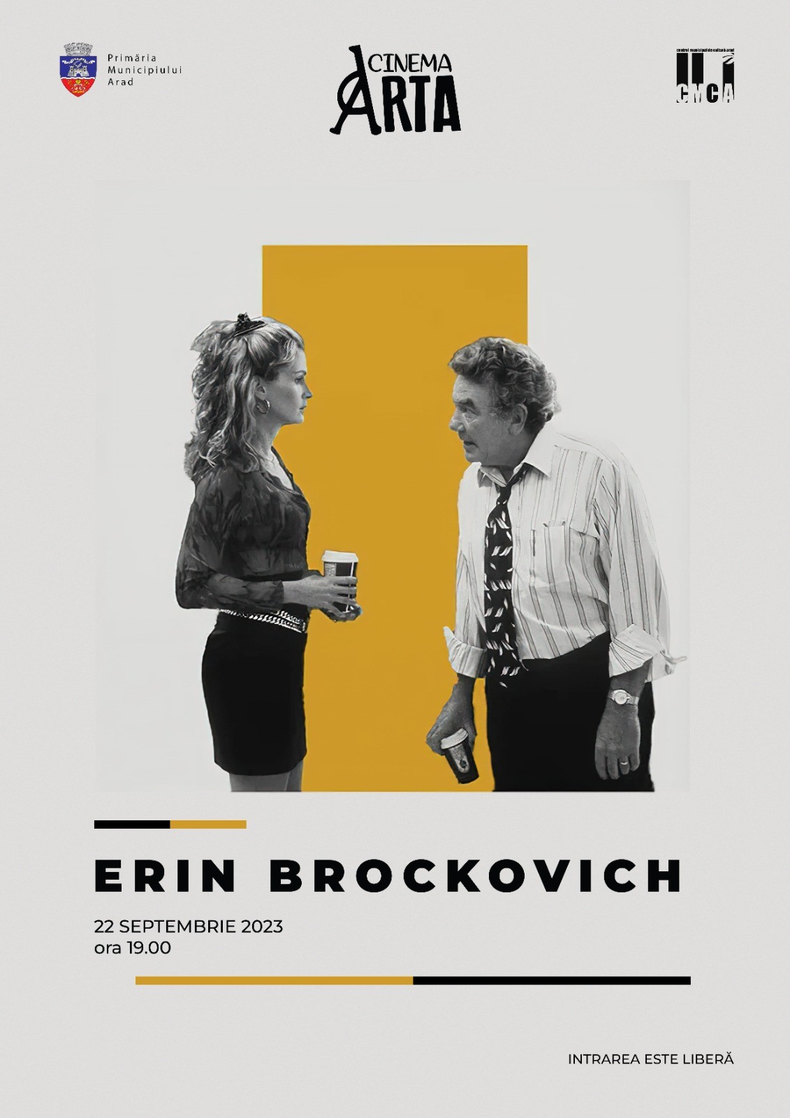 Filmul „Erin Brockovich“, pe marele ecran de la Cinematograful „Arta“