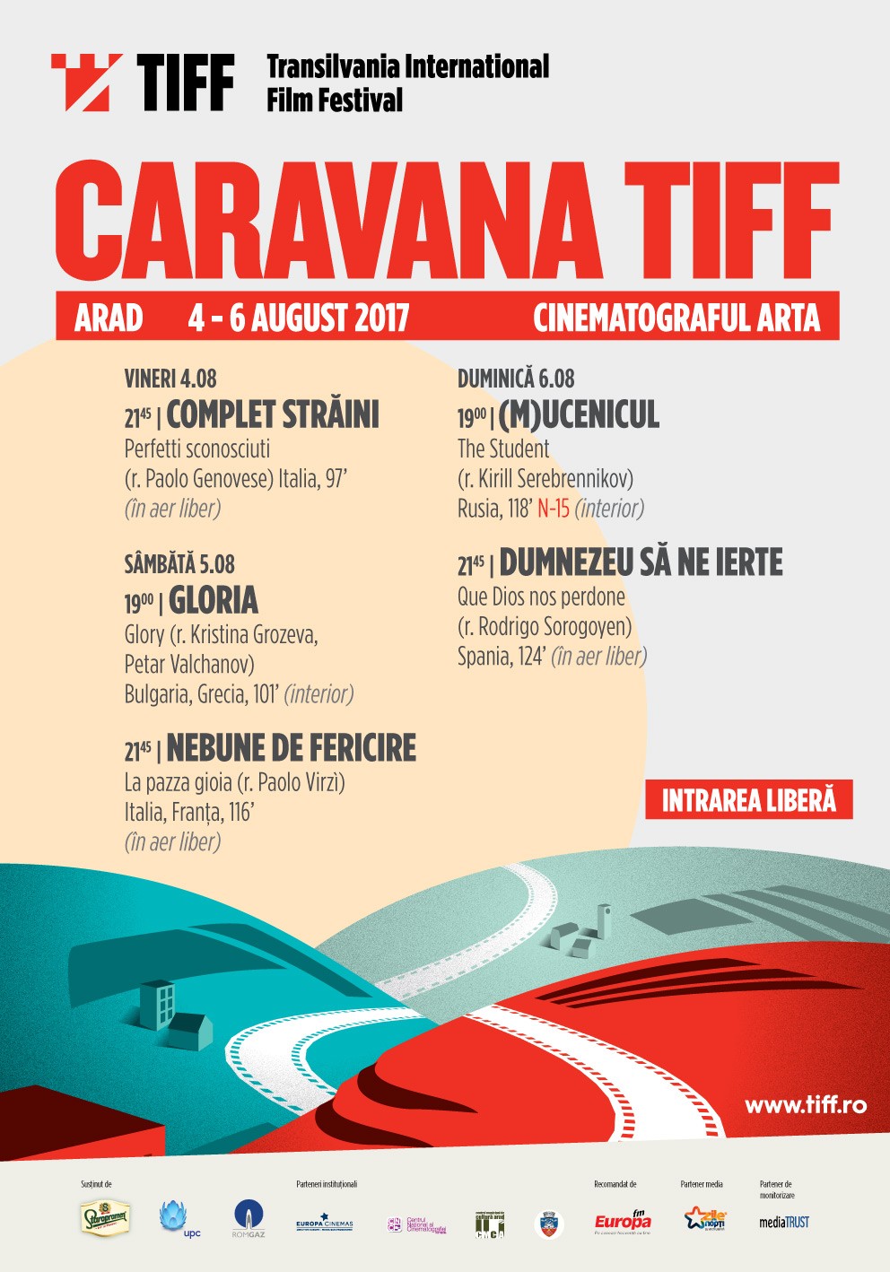 Caravana TIFF aduce cinci filme multi-premiate la Arad,