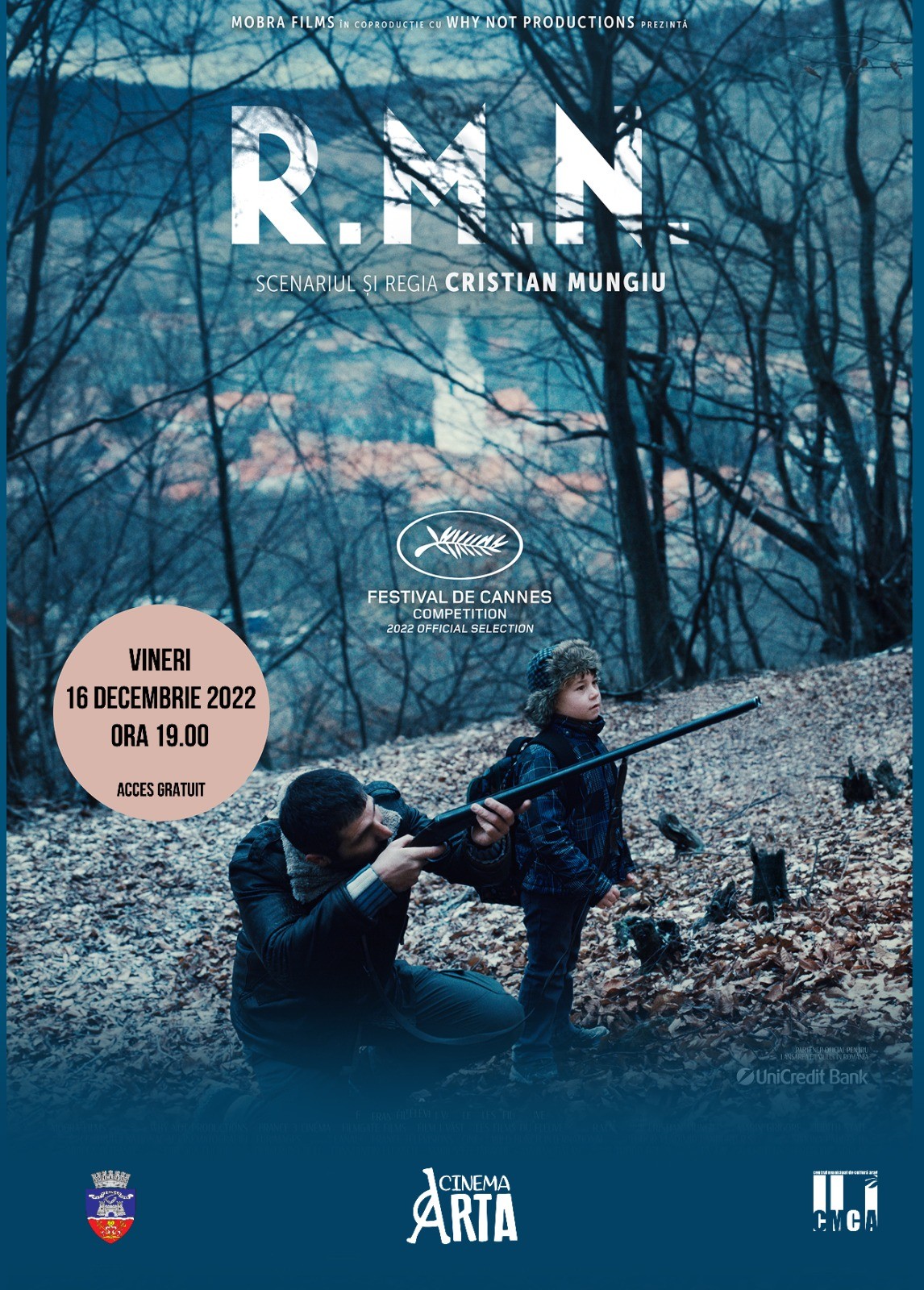   R.M.N., cel mai nou film al regizorului Cristian Mungiu,  proiectat, din nou, la Arad